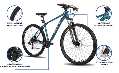 Aluminum Hydraulic Disc-Brake 16-Speed with Lock-Out Suspension