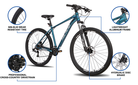 Aluminum Hydraulic Disc-Brake 16-Speed with Lock-Out Suspension