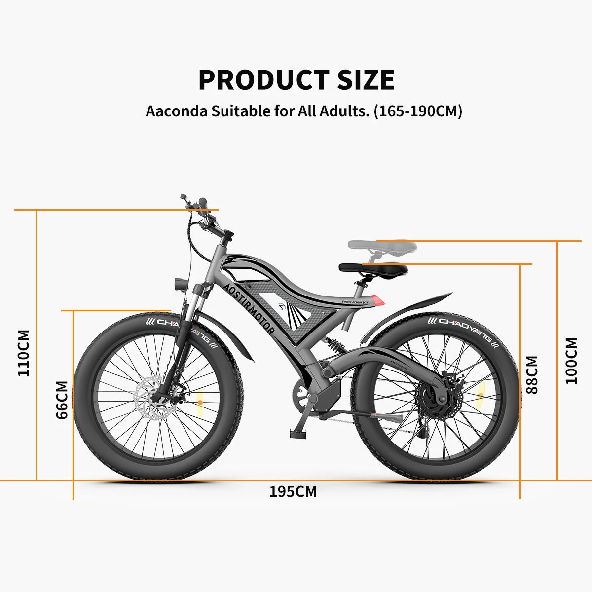 48V-15Ah  E-bike 26-Inch Fat-Tire Electric Mountain Bicycle