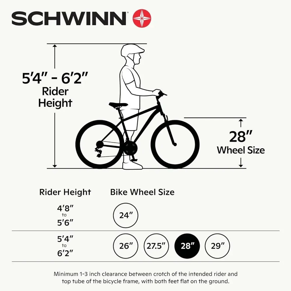 Hybrid Bike Dual Sport Bicycle, 700c Wheels