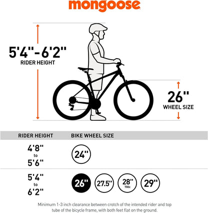 Fat-Tire Mountain Bike, 26-Inch  Hydraulic Disc Brakes