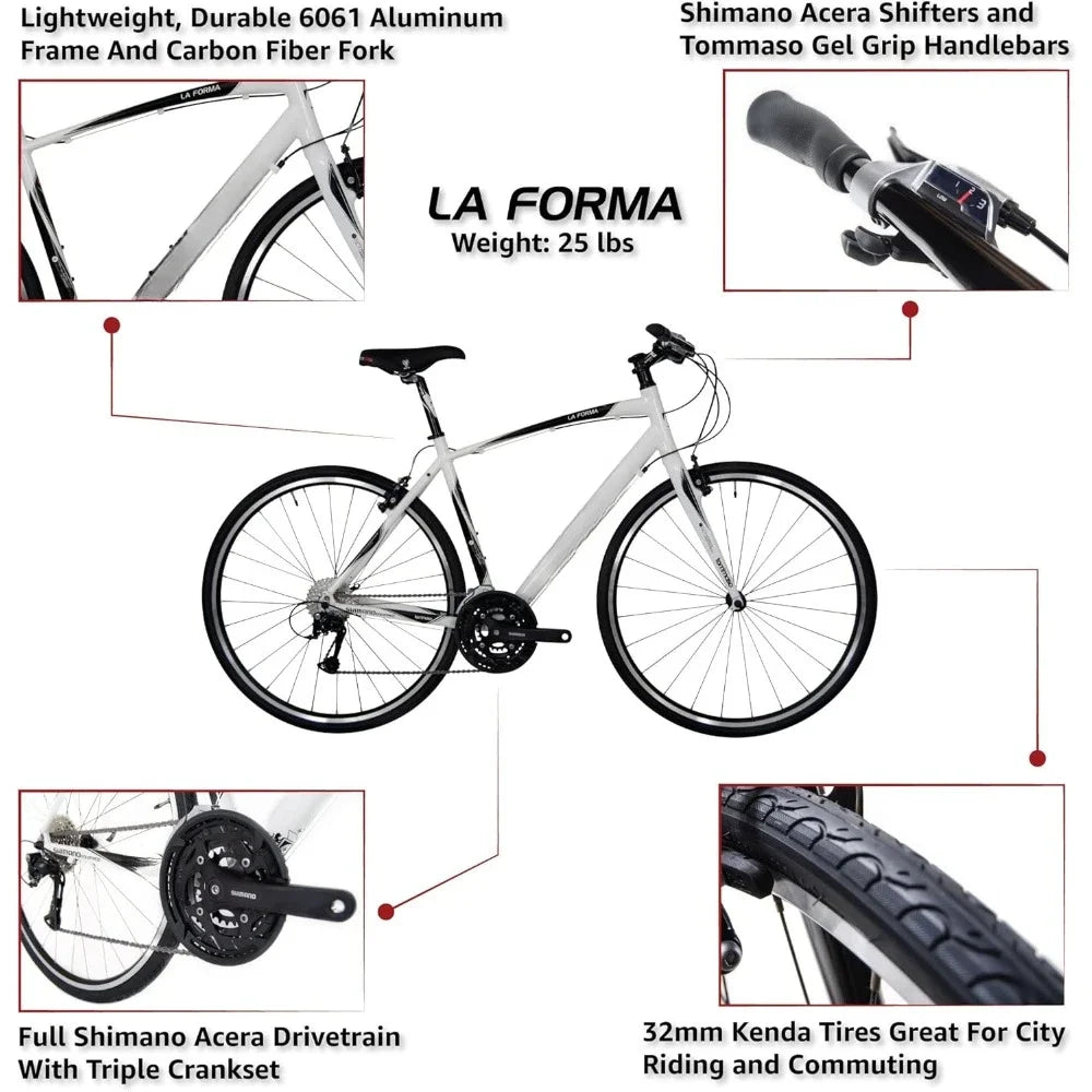 Bike Lightweight Comfortable Hybrid Bikes Road Cycling