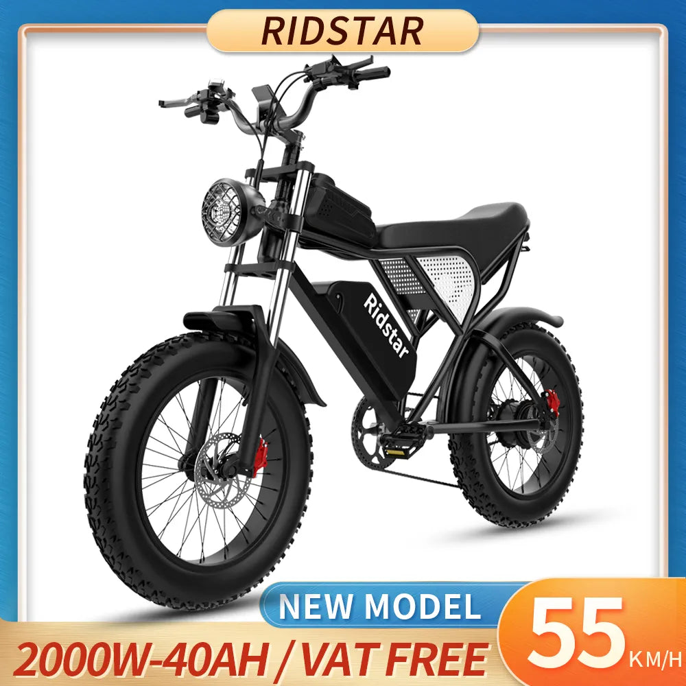 E-BIKE 3 Different Battery Powers to Choose Waterproof Dual-motor 20X4.0FatTire Adult BICYCLE