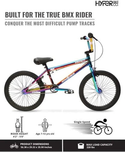 BMX Bike 20Inch SingleSpeed, Steel BMX Frame