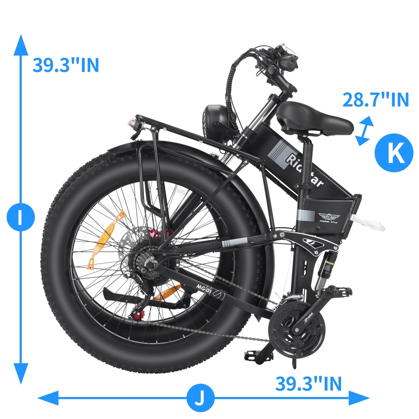 Electric Bicycle 1500W 37MPH Ebike 48V20AH960Wh Battery