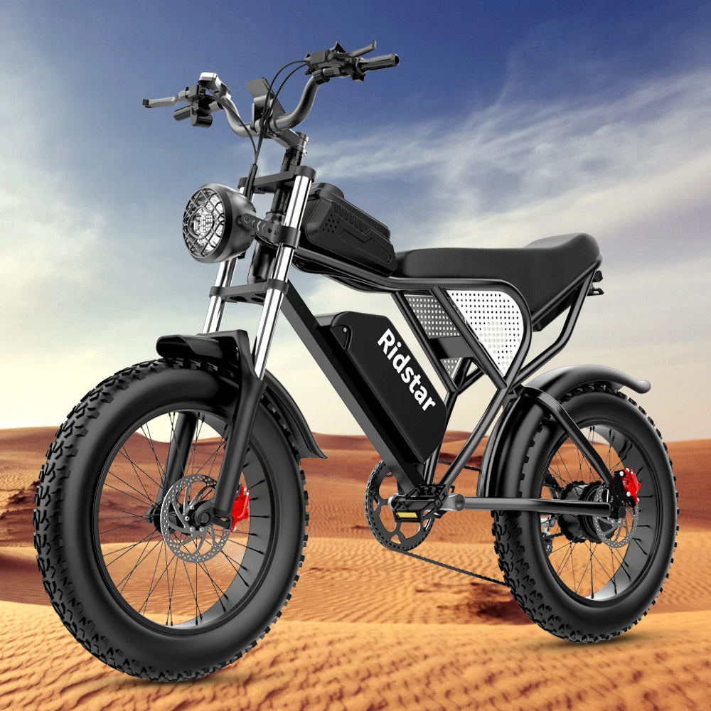 E-BIKE 3 Different Battery Powers to Choose Waterproof Dual-motor 20X4.0FatTire Adult BICYCLE