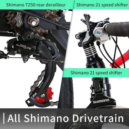 Road-Bike 21-Speed Disc-Brake 700C Wheels Adult Cycling