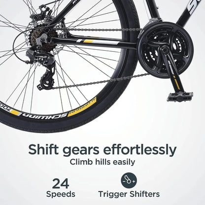 Hybrid Bike Dual Sport Bicycle, 700c Wheels